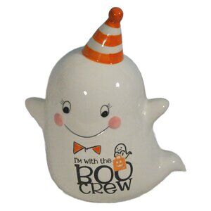 Halloween Ceramic Ghost I'm With the BOO CREW